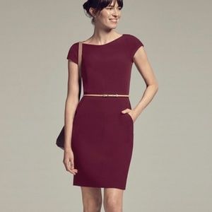 Nisa Dress Size 0  in Claret--no belt